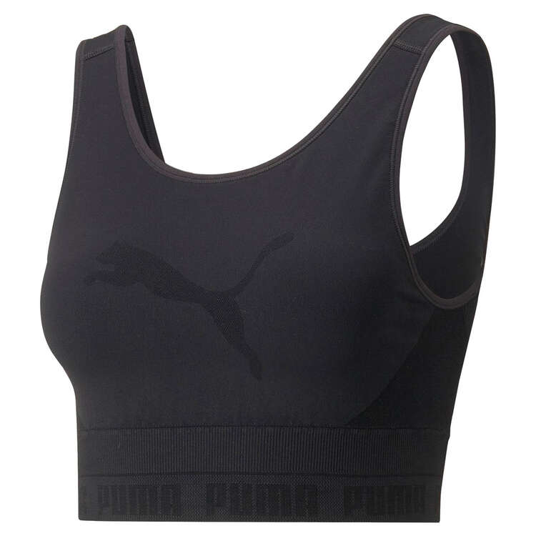 Puma Evoknit DryCELL Crop Top Sports Bra - Black