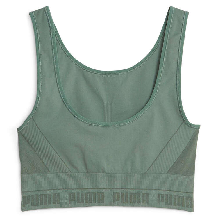 Puma Evoknit DryCELL Crop Top Sports Bra - Green