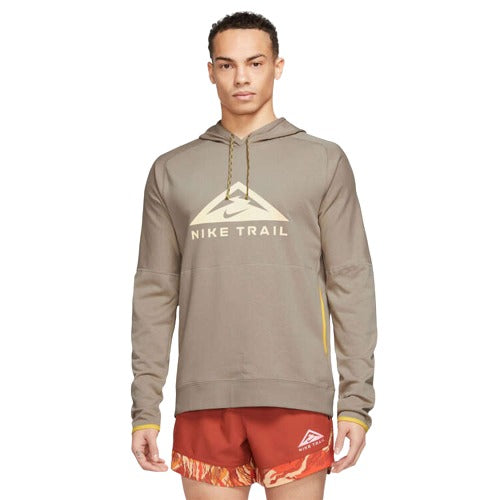 Nike Mens Trail Magic Hour Running Hoodie - Green