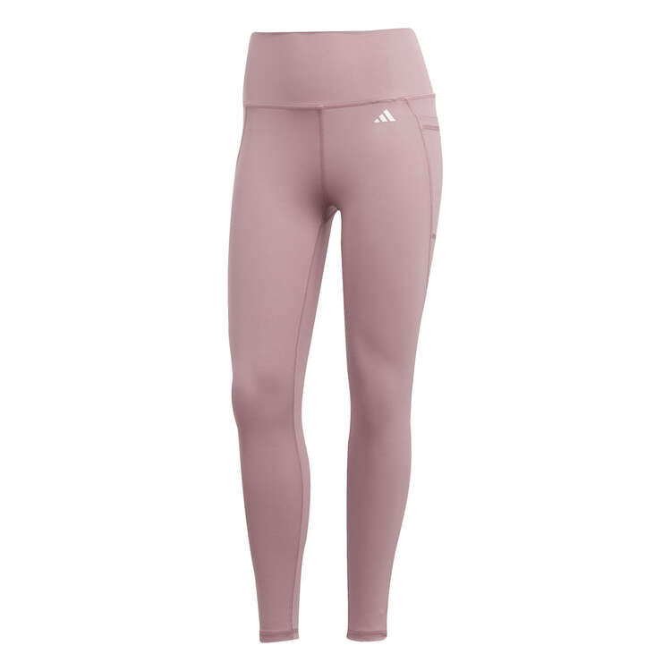 Adidas Womens Optime Stash Pocket 7/8 AEROREADY Tights - Pink