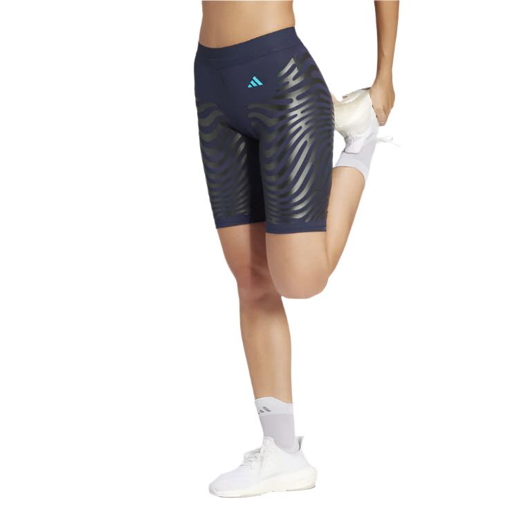 Adidas Womens Adizero Running High Rise Short Tights - Black