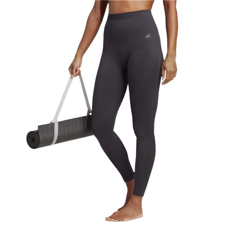 Adidas Womens Yoga High Rise Seamless 7/8 Tights - Black