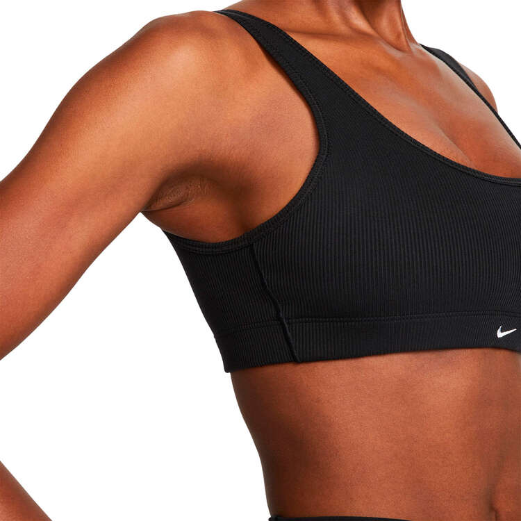 Nike Womens Dri-FIT Alate All U Ribbed Sports Bra - Black