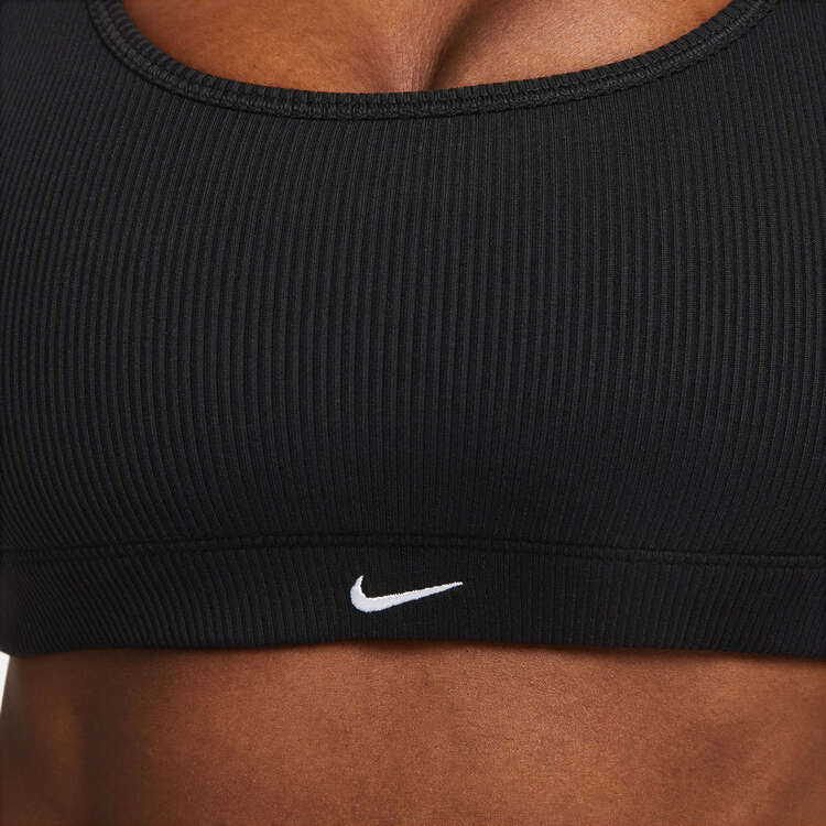 Nike Womens Dri-FIT Alate All U Ribbed Sports Bra - Black