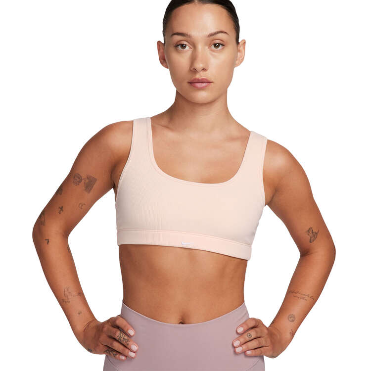 Nike Womens Alate All U Ribbed Dri-FIT Sports Bra - Pink