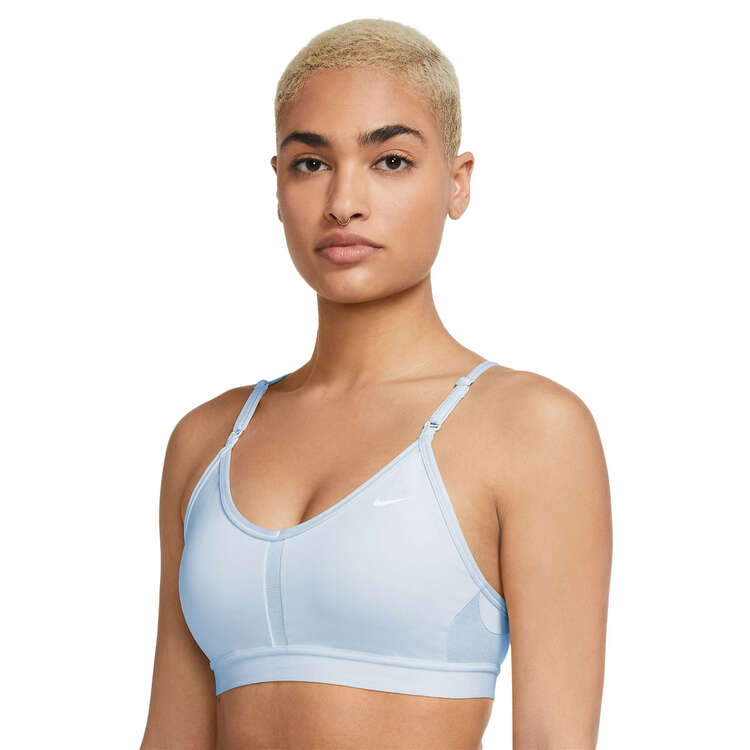 Nike Womens Dri-FIT Indy Padded Racerback Sports Bra - Blue