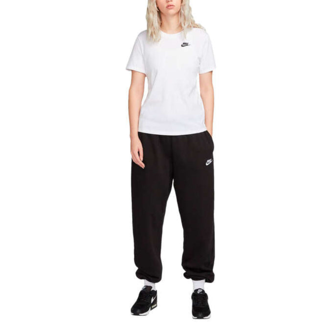 Nike Womens Sportswear Club Essentials Embroidered Logo Tee - White