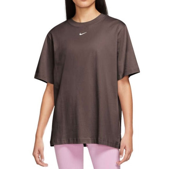 Nike Sportswear Womens Essential Cotton Tee - Brown