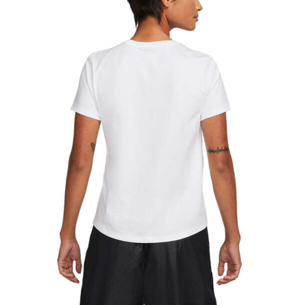 Nike Womens Sportswear Club Essentials Futura Logo Tee - White