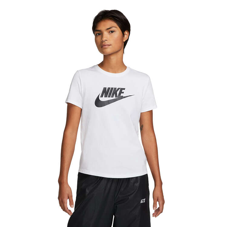 Nike Womens Sportswear Essentials Icon Futura Tee - White