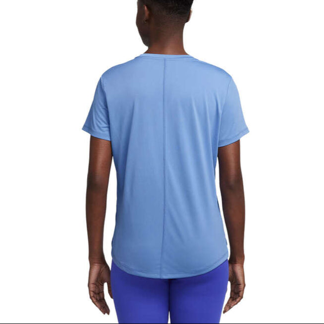 Nike Womens Dri-FIT One Standard Relaxed Tee - Blue