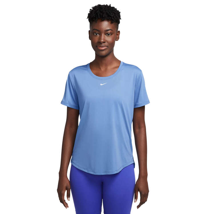 Nike One Womens Dri-FIT Standard Tee - Blue