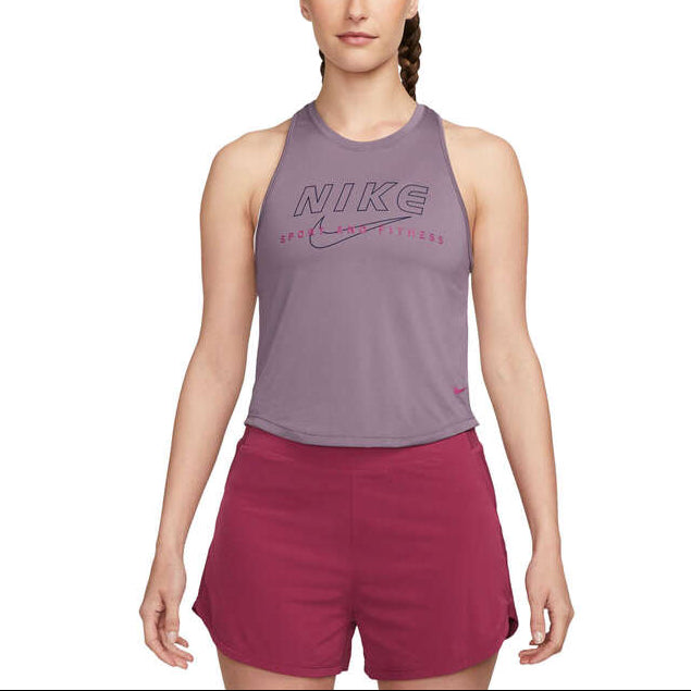 Nike One Womens Graphic Tank - Purple