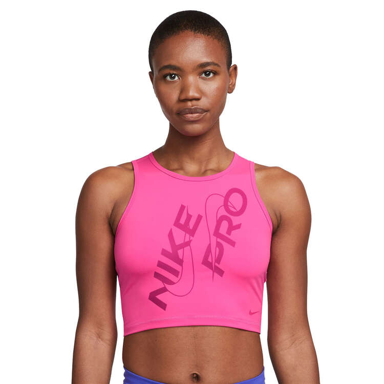 Nike Pro Womens Cropped Tank - Pink