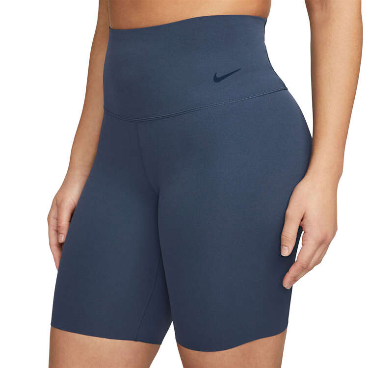 Nike Womens Zenvy Gentle Support Bike Shorts - Blue