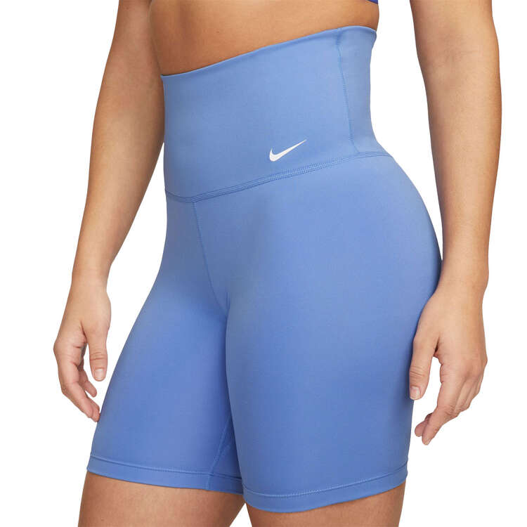 Nike One Womens High-Rise 7 Inch Bike Shorts - Blue