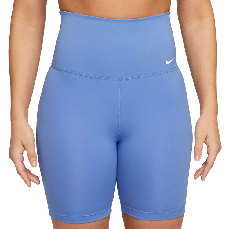 Nike One Womens High-Rise 7 Inch Bike Shorts - Blue