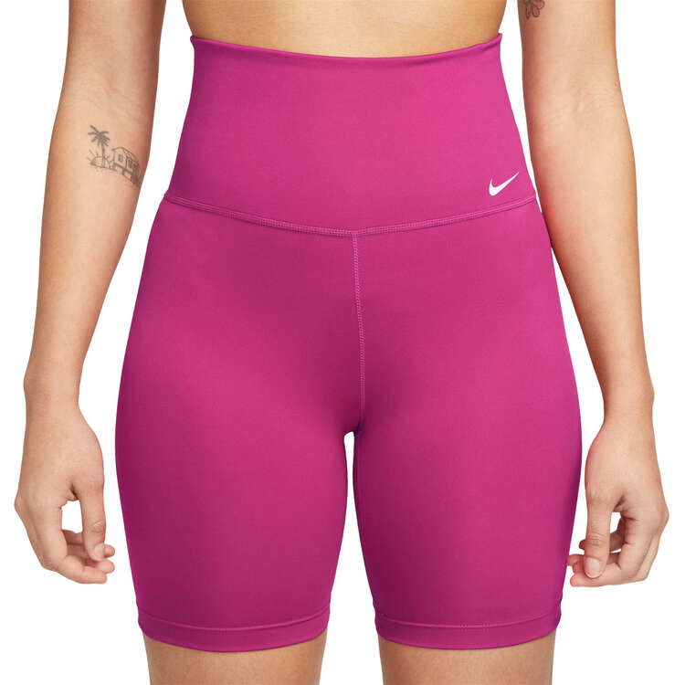 Nike One Womens High-Rise 7 Inch Bike Shorts - Pink