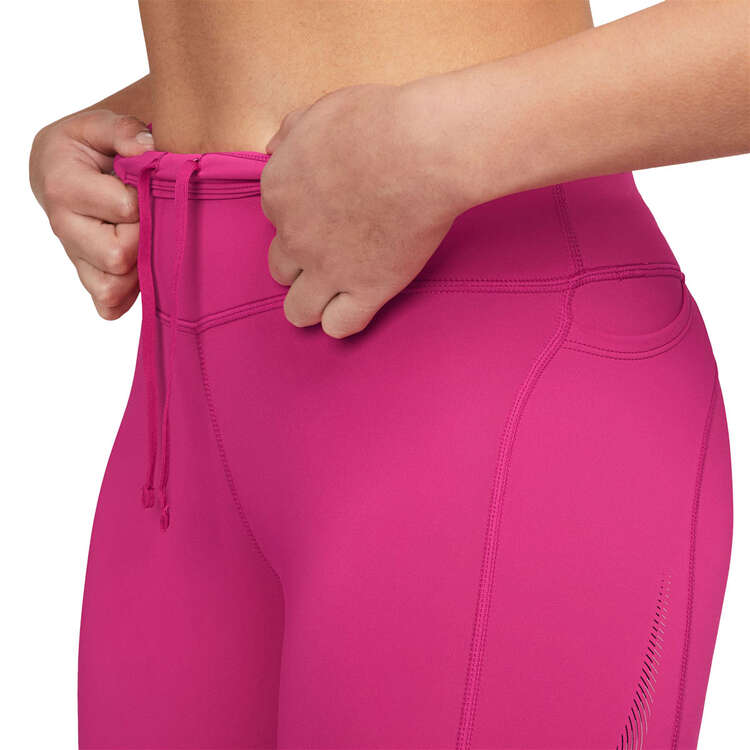 Nike Womens Fast Dri-FIT Mid-Rise 7/8 Running Tights - Pink