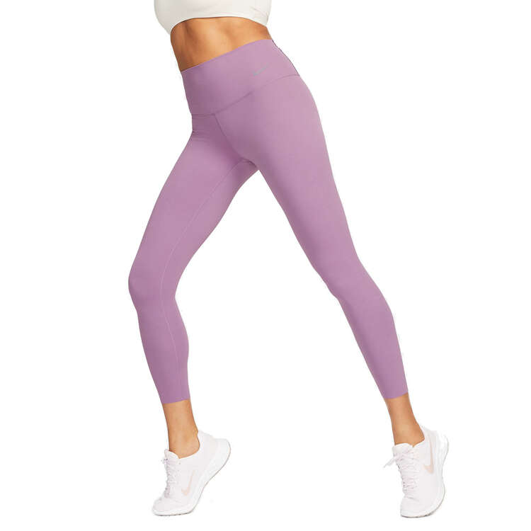 Nike Womens Zenvy Gentle Support High Waisted 7/8 Tights - Purple