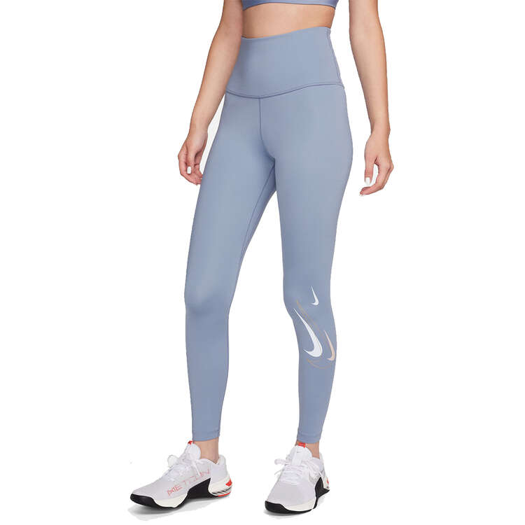 Nike One Womens Dri-FIT High Rise Seamless Tights - Ash