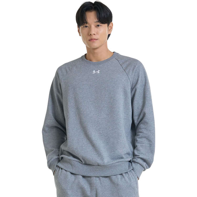 Under Armour Mens UA Rival Fleece Crew -Grey