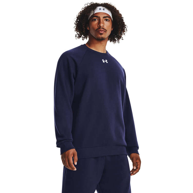 Under Armour Mens UA Rival Fleece Crew - Navy