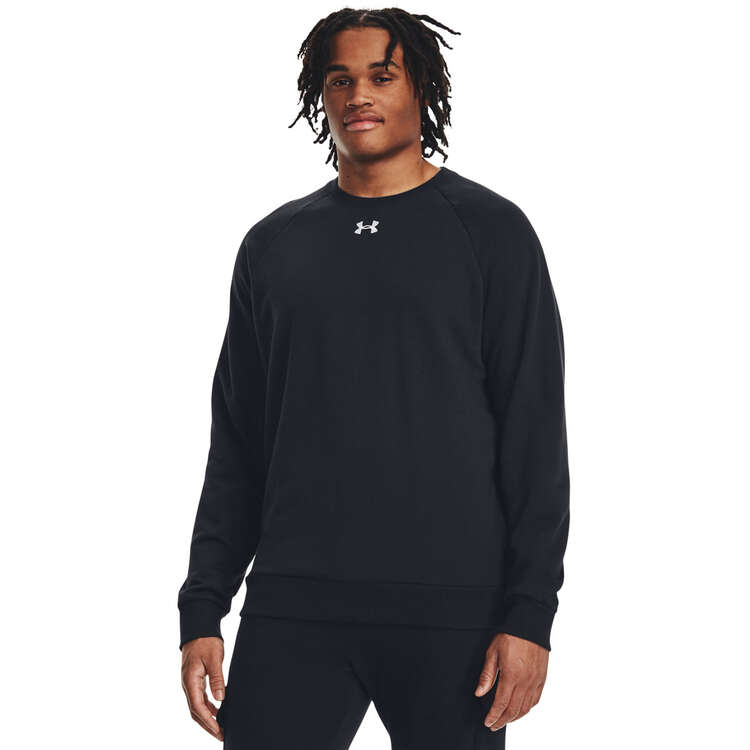 Under Armour Mens UA Rival Fleece Crew - Black