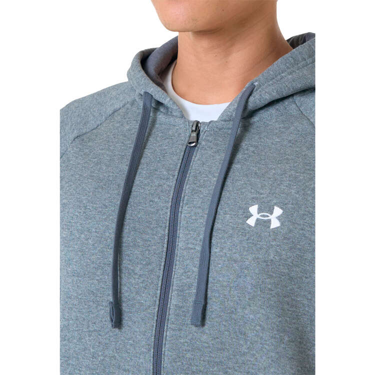 Under Armour Mens Rival Fleece Full-Zip Hoodie - Grey