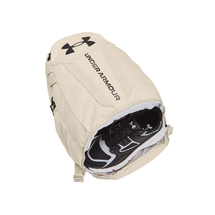 Under Armour Hustle 5.0 Backpack - Cream/ Black