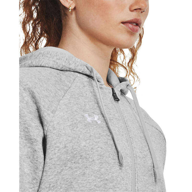 Under Armour Womens Rival Fleece Full-Zip Hoodie - Grey