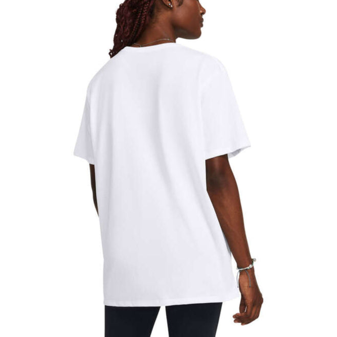 Under Armour Womens Campus Oversize Ribbed Tee - White