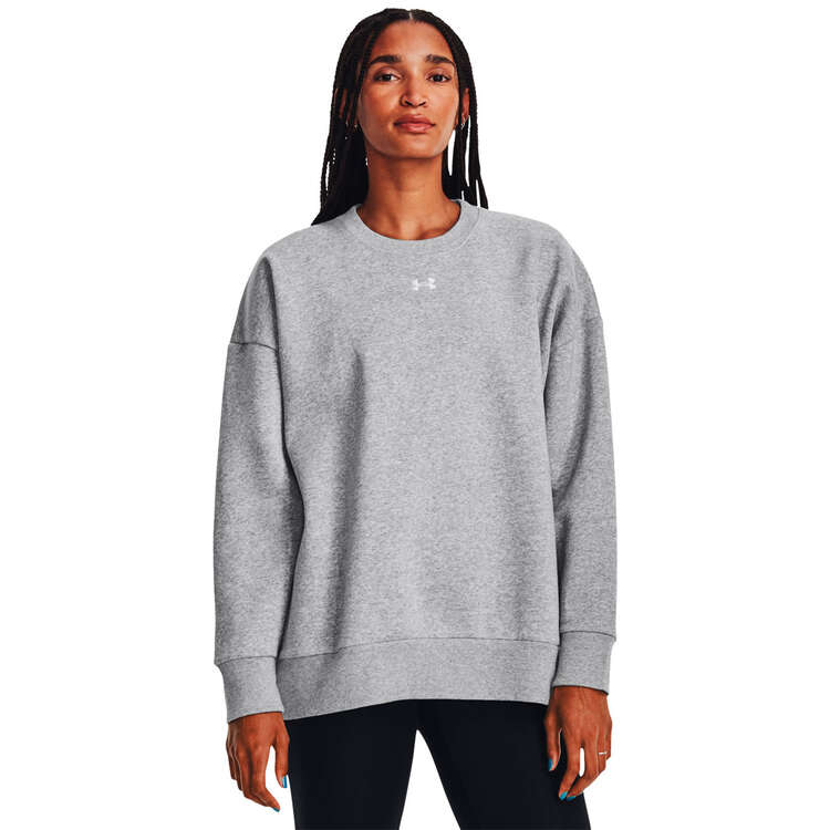 Under Armour Womens UA Rival Fleece Oversized Sweatshirt - Grey