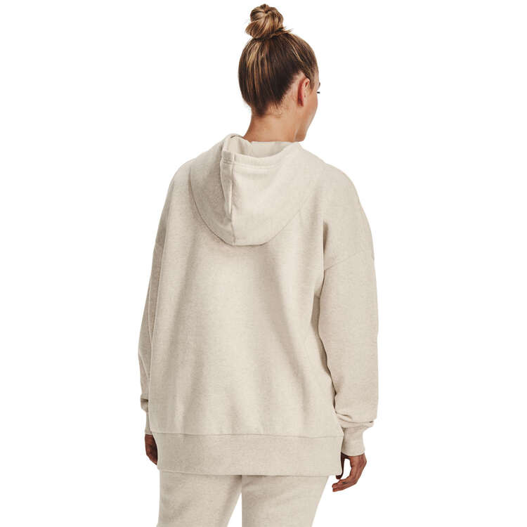 Under Armour Womens UA Rival Fleece Oversized Hoodie - Oatmeal