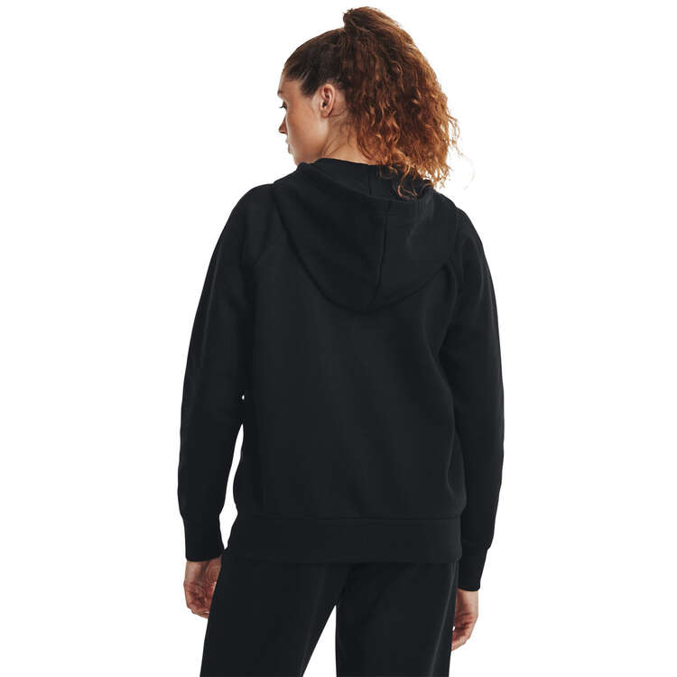 Under Armour Womens Rival Fleece Full-Zip Hoodie - Black