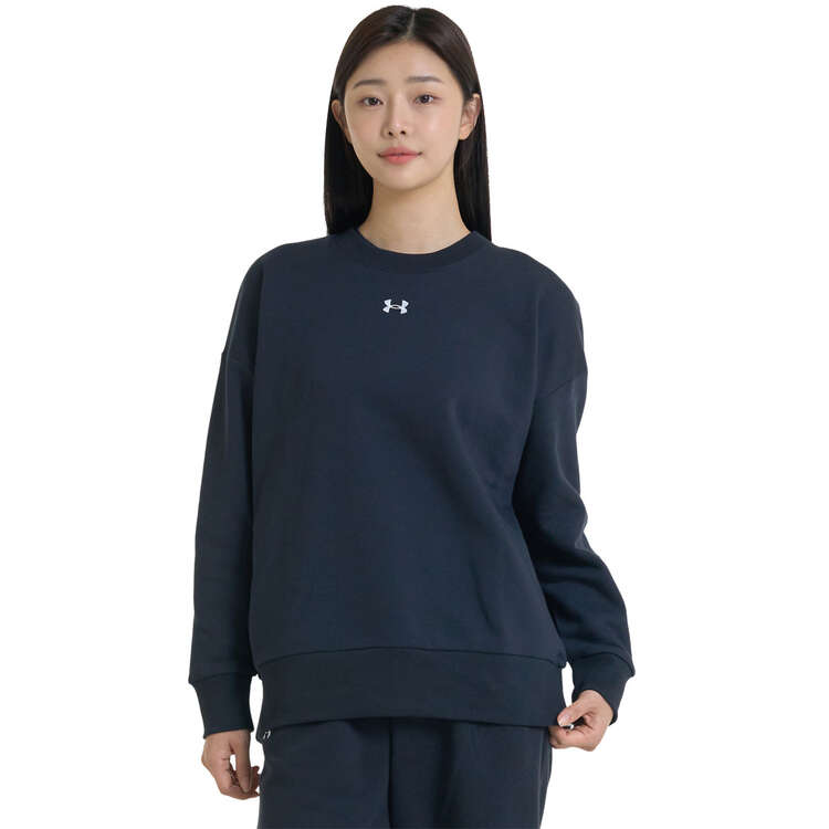 Under Armour Womens UA Rival Fleece Oversized Sweatshirt - Black