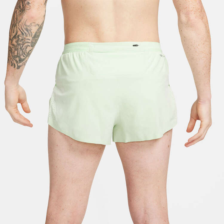 Nike Mens Dri-FIT ADV 2-inch Brief Lined Running Polyester Shorts - Lime