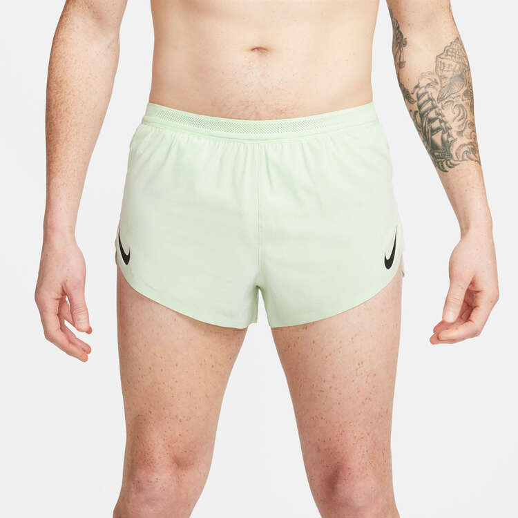 Nike Mens Dri-FIT ADV 2-inch Brief Lined Running Polyester Shorts - Lime