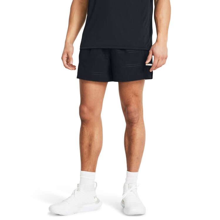 Under Armour Mens Baseline Elevated Basketball Shorts - Black