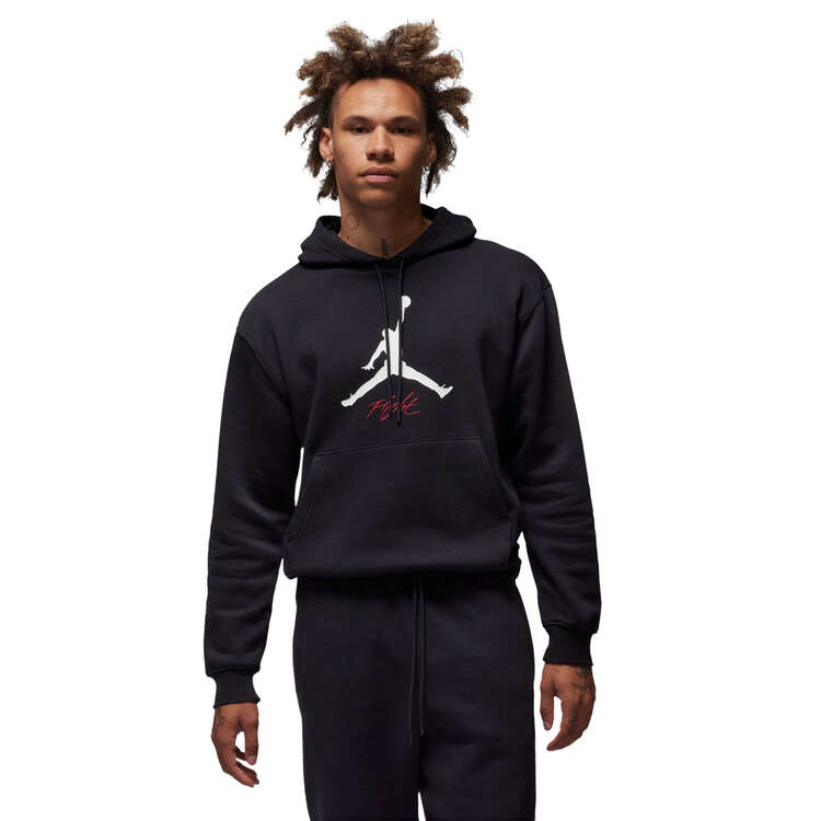 Jordan Mens Essentials Fleece Pullover Hoodie - Black