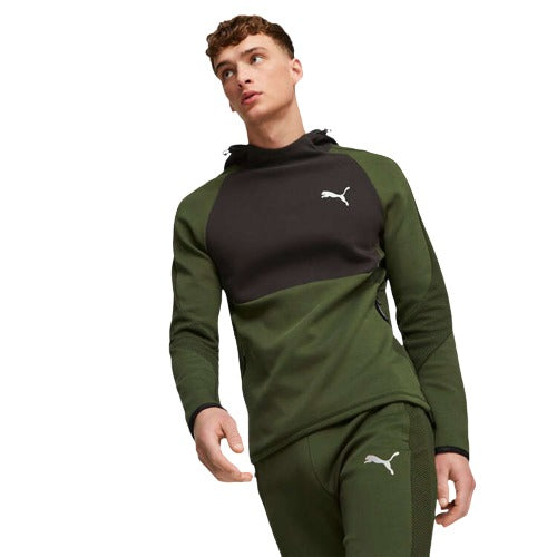 Puma Mens Evostripe Hoodie - Green