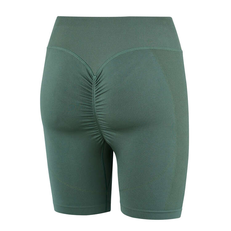 Puma Womens Seamless DryCell Scrunch Short Tights - Green