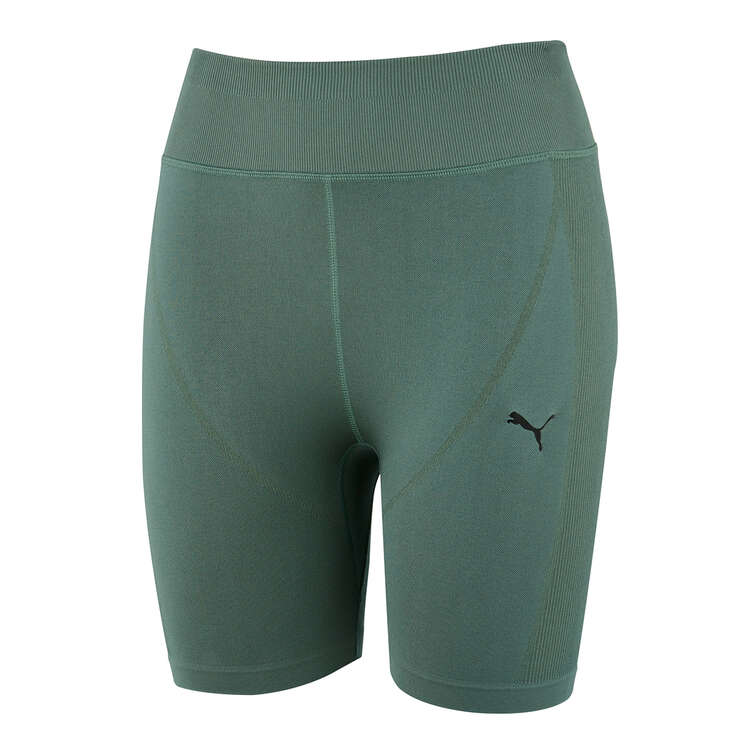 Puma Womens Seamless DryCell Scrunch Short Tights - Green