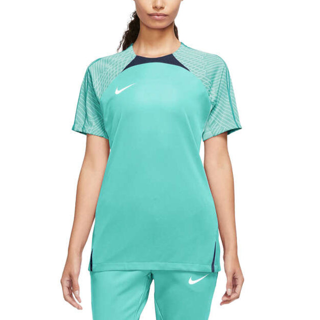 Nike Womens Dri-FIT Slim Strike Football Tee - Turquiouse/Navy