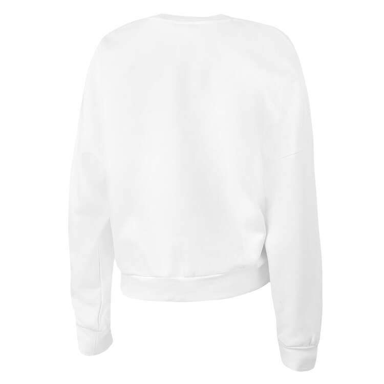 adidas Womens Essentials Small Logo Feel Cozy Sweatshirt - White