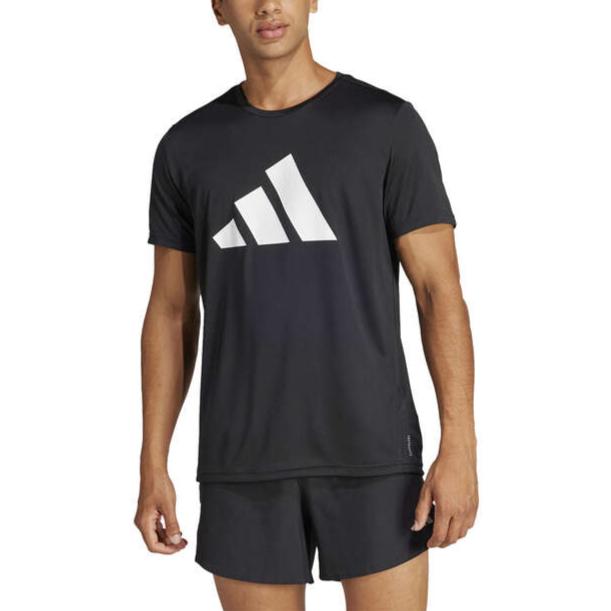 Adidas Mens AEROREADY Run It Badge of Sport Tee - Black