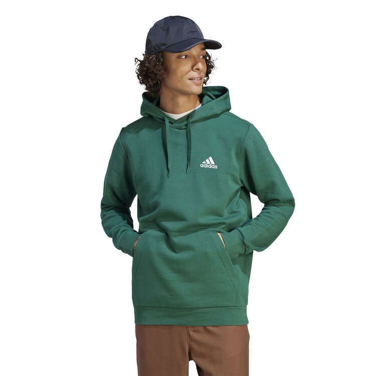 adidas Mens Feel Cosy Pullover Hoodie - Green