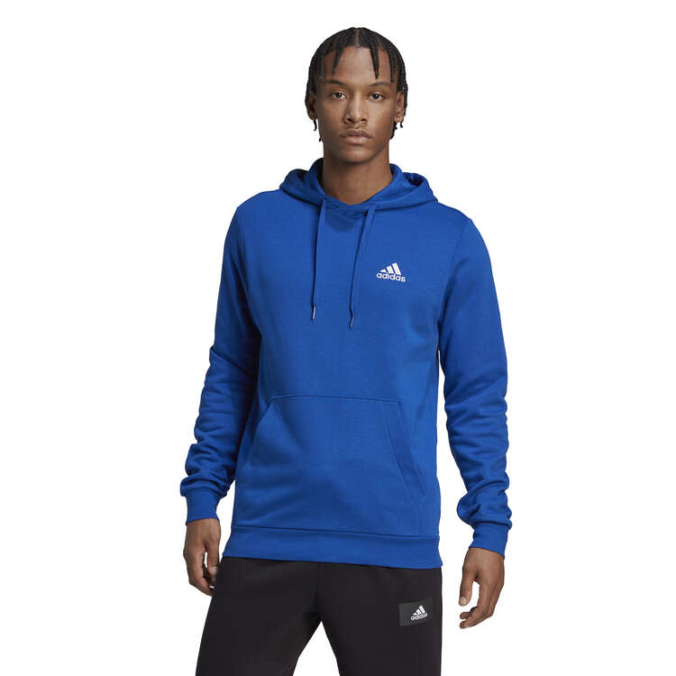 adidas Mens Feel Cosy Pullover Hoodie - Blue