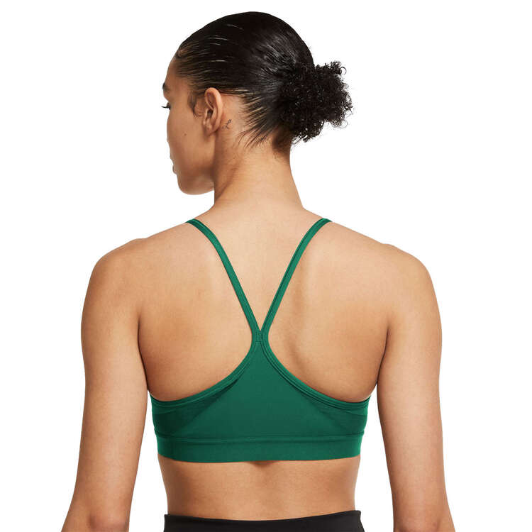 Nike Womens Dri-FIT Indy V Neck Padded Sports Bra - Green