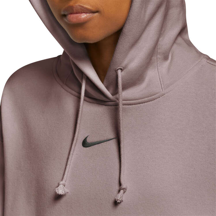 Nike Womens Phoenix Oversized Pullover Hoodie - Mauve